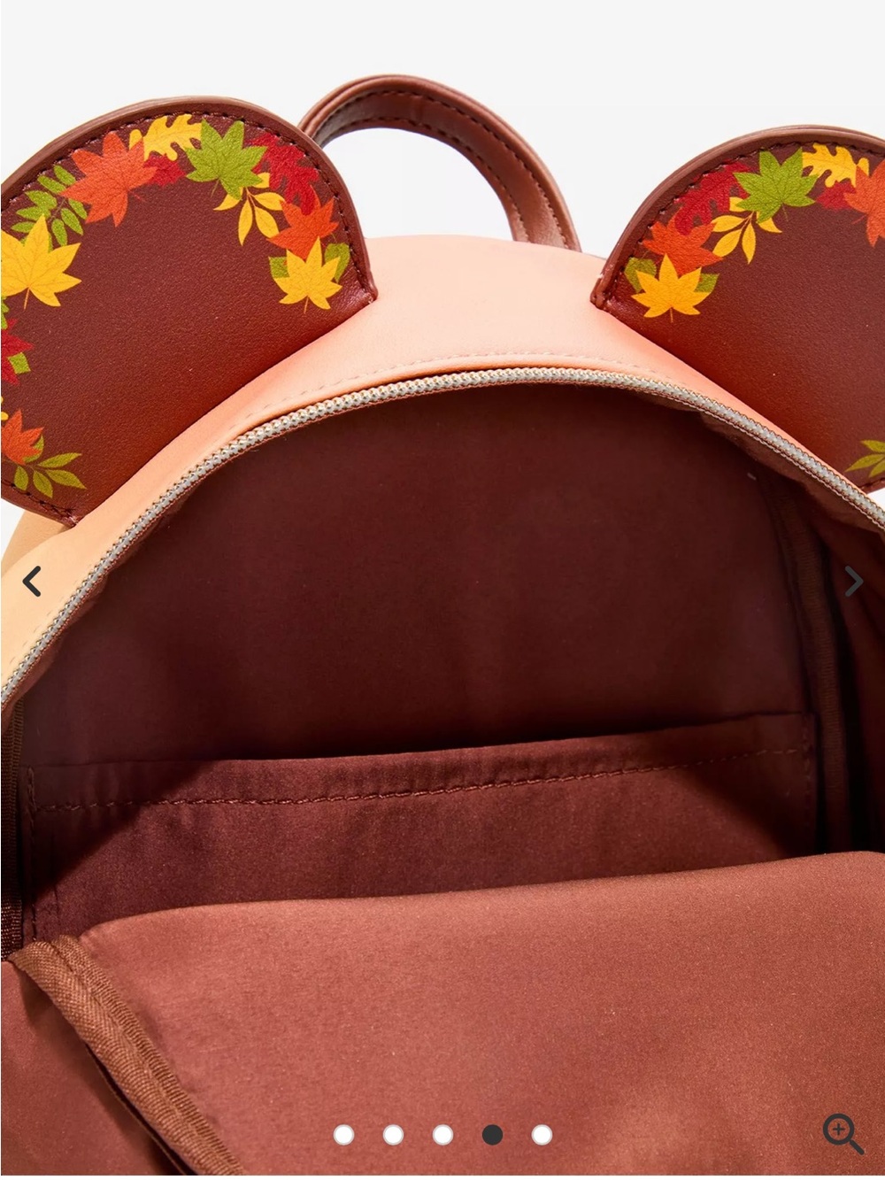 Loungefly Disney Minnie Mouse Fall Harvest Mini Backpack - Picture 4 of 9